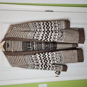 American Eagle Outfitters Open Front Grandpa Style Cardigan, Women's Lar…